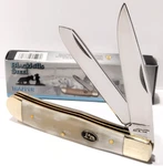 Frost Cutlery Black Hills Steel Ox Horn 2 Blade Trapper Folding Pocket Knife New. Fixed Price $22.95.