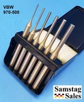 Vbw Germany 970-500 Parallel Pin Set With 2,3,4,5,6,8MM Punches And Case. Fixed Price $101.88.