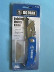Utility Knife Kodiak Folding With 3 Blades/beltclip Blue New Package. Fixed Price $7.87.