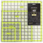 Arteza Acrylic Quilter's Ruler Kit & Non-slip Rings 5 Piece Set. Fixed Price $31.99.