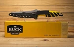 Buck Mr. Crappie Slab Shaver Fillet Knife Yellow Black Sheath. Fixed Price $34.50.