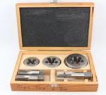 6-PIECE Pipe Tap And Die Carbon Alloy Set W/ Wood Case #91395 Harbor Freight. Fixed Price $34.99.