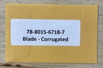 3M Replacement Corrugated Blade For C25 And C23 Dispensers, Part# 78-8015-6718-7. Fixed Price $18.00.