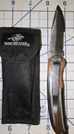 Winchester Single Blade Folded Pocket Knife With Wood Handle, Belt Clip & Case. Fixed Price $11.80.