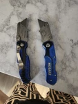 Kobalt Folding Utility Knife, Stainless Steel Blade, Blue Metal Handle, 2-PACK. Fixed Price $10.15.