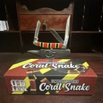 Rough Ryder Coral Snake RR2279 Red Yellow Black 3-BLADE Pocketknife. Fixed Price $14.95.