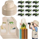 Haysandy 48 Pcs Kids Explorer Costume Set Include Plastic Safari Hat.... Fixed Price $73.28.