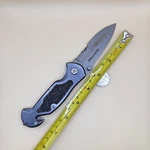 Humvee Black Stainless Grit Grip Folding Pocket Knife 7.5" Euc. Fixed Price $21.25.