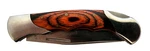Maxam Folding Pocket Knife Wood Inlay Handle Stainless Steel Blade 4" Closed. Fixed Price $14.95.