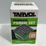 Tarvol 36PC 1/8" 3MM Letter & Number Stamp Punch Set Hardened Steel New. Fixed Price $10.99.