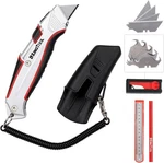 Kingtool Self-retracting Box Cutter With Holster & Belt 6.37 Inch, Red. Fixed Price $24.24.
