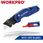 Workpro Folding Utility Knife Box Cutter Wire Stripper Hook Nylon Handle New. Fixed Price $15.99.