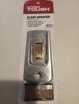 Hyper Tough Safety Glass Scraper + 5 Razor Blades 0.009" Heavy-duty All-steel. Fixed Price $6.99.