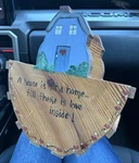 Vtg Wooden Mail Letter Tabletop Holder Hand Painted Country Cottage Home Decor. Fixed Price $16.00.