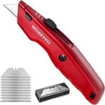 Workpro Premium Utility Knife, Retractable All Metal Heavy Duty Box Cutter, Quic. Fixed Price $15.99.