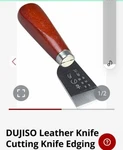 Dujiso Leather Craft Cutting Knife No Box Japanese Engraving On Blade. Fixed Price $25.00.
