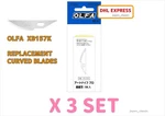 Olfa XB157K Art Knife Pro Replacement Curved Blades 3 Pcs Set. Fixed Price $28.99.