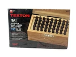 Tekton 36 Piece 5/16 Number And Letter Stamp Set Wood Leather 6610 New. Fixed Price $38.95.