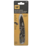 Cat 6-1/4 Inch Folding Skeleton Knife With Bottle Opener And Black Blade. Fixed Price $14.99.