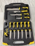 Stanley Camping Knife Set 14 Pc Knives Deluxe Max Edge Stainless Steel. Fixed Price $44.99.