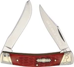 Red Pick Bone Handle Moose Folding Pocket Knife Gift Boxed By Rough Rider. Fixed Price $24.95.