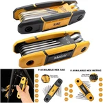 Pack 17PCS Metric & Standard Sae Folding Allen Wrench Set Tool Kit Home Repair. Fixed Price $46.99.