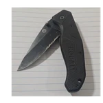 Kobalt Black Folding Pocket Knife, Steel Partially Serrated Blade, Clip. Fixed Price $12.99.