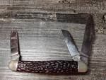 Used Kutmaster Utica New York Usa 3 Blade Folding Pocket Knife. Fixed Price $10.00.