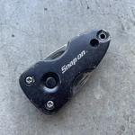 Snap-on Black Multi-function Keychain W/ Knife Screwdriver Opener. Fixed Price $15.50.