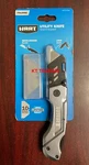 Hart Folding Quick-change Utility Knife W/ 10 Blades & Removable Belt Clip. Fixed Price $17.95.