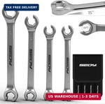 Sedy 4-PIECE Flare Nut Wrench Set, Offset End Spanner Metric 9 10 11 12 13 14 15. Fixed Price $22.76.