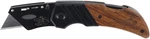 Husky 97211 Wood Handled Folding Suregrip Lock Back Utility Knife W/ Disposabl. Fixed Price $33.17.