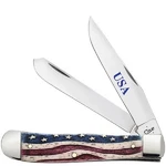 Case Xx Knives Patriotic Smooth Natural Bone Trapper Knife #64132 Usa Made. Fixed Price $131.99.