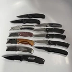 Lot Of 12 Tool Brand Pocket Knives Box Cutters Husky Dewalt Stanley Kobalt. Fixed Price $59.99.