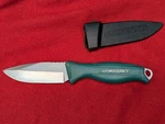 Masterforce 9" Knife With Plastic Sheath, 4" Blade. Fixed Price $15.49.