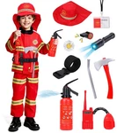 Loyo Firefighter For Kids Fireman Halloween Costumes 5-7 Years, Red. Fixed Price $49.58.