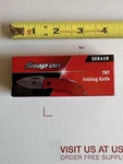 Snap-on Compact Folding Lockback Knife. Red. Fixed Price $46.00.
