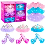 Bibuty Princess Dress Up Shoes Clothes One Size, Pink/blue/purple. Fixed Price $43.90.