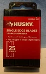** Unopened Package - Husky 25 Blade W Dispenser Single Edge Cutting. Fixed Price $7.77.