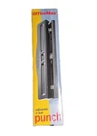 Vintage 2003 Officemax Adjustable Hole Punch Black W Box. Fixed Price $14.95.