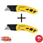 Folding Box Cutter (2-PACK) Utility Pocket Knife Blade Work Push Button. Fixed Price $9.01.