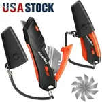 Valuemax 2-PK Box Cutter Knife Self-retracting 3-POSITION Locking Blade. Fixed Price $21.99.