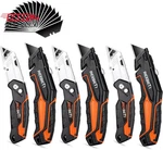 Rexbeti 6 Pack Retractable Folding Utility Knife, SK5 Heavy Duty Box Cutter For. Fixed Price $42.06.