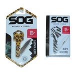 New Sog Key Shape Knife Jungle Bundle (2) Cheetah/zebra 1,5" Stainless Lockback. Fixed Price $21.95.