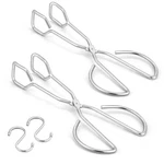 10IN Scissor Tongs, Hasteel Stainless Kitchen Food For Cooking Se.... Fixed Price $17.35.