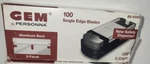 Box Of 100 Gem By Personna Single Edge Blade, 62-0325, 0.009" (0.23MM). Fixed Price $49.99.