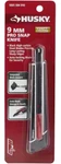 Husky 9 Mm Pro Snap Knife, 13 Points Per Blade, Black High Carbon Steel Blades. Fixed Price $14.49.