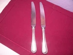 Set Of 2 Guy Degrenne Milady Modern Hollow Knife Stainless 9 3/4 GF3. Fixed Price $33.79.