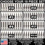10PC Hobby Exacto Knife For X-acto Blades Craft Tool #4 #10 #11 #16 #17 #38. Fixed Price $7.99.