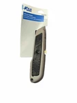 Lot Of 59 Blue Hawk 5.75" Gray Steel Utility Knife, Black Rubber Grip AA2. Fixed Price $75.00.